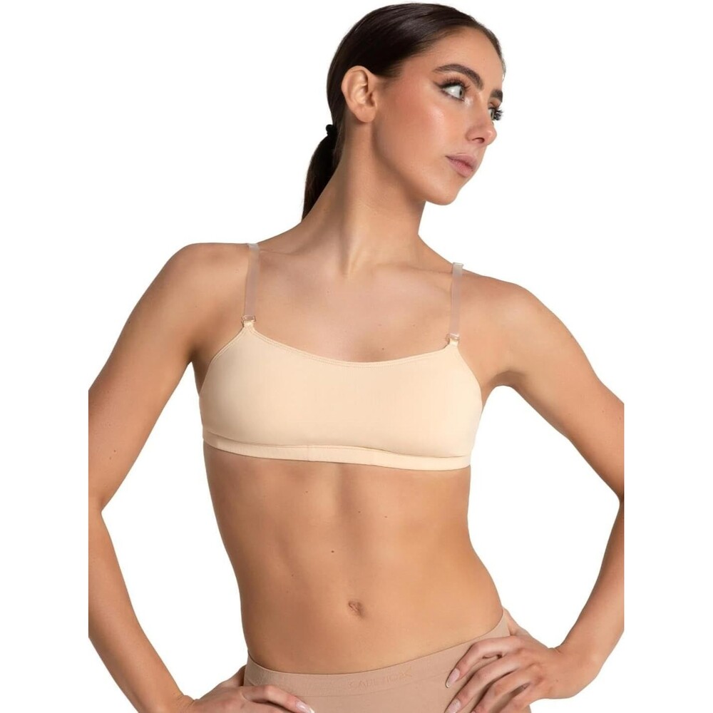 Capezio Women's Capezio Camisole Bra MEDIUM Nude W/Bratek Adjustable Strap